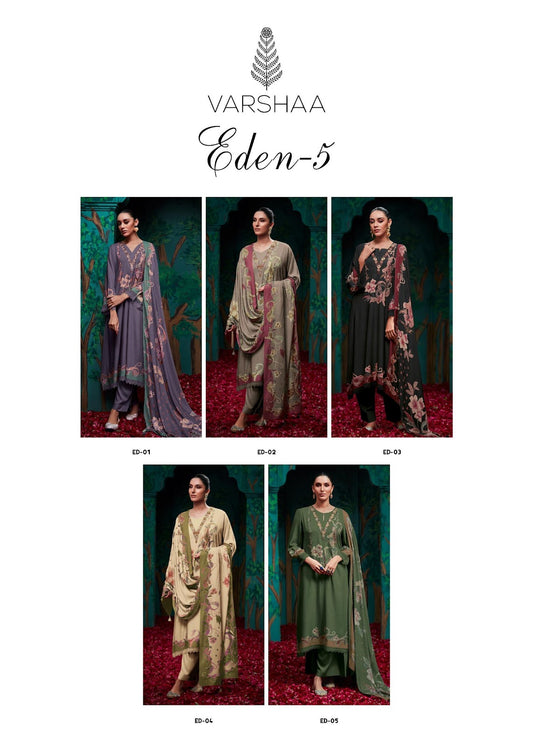 Eden 5 Varshaa Pashmina Suits Wholesaler