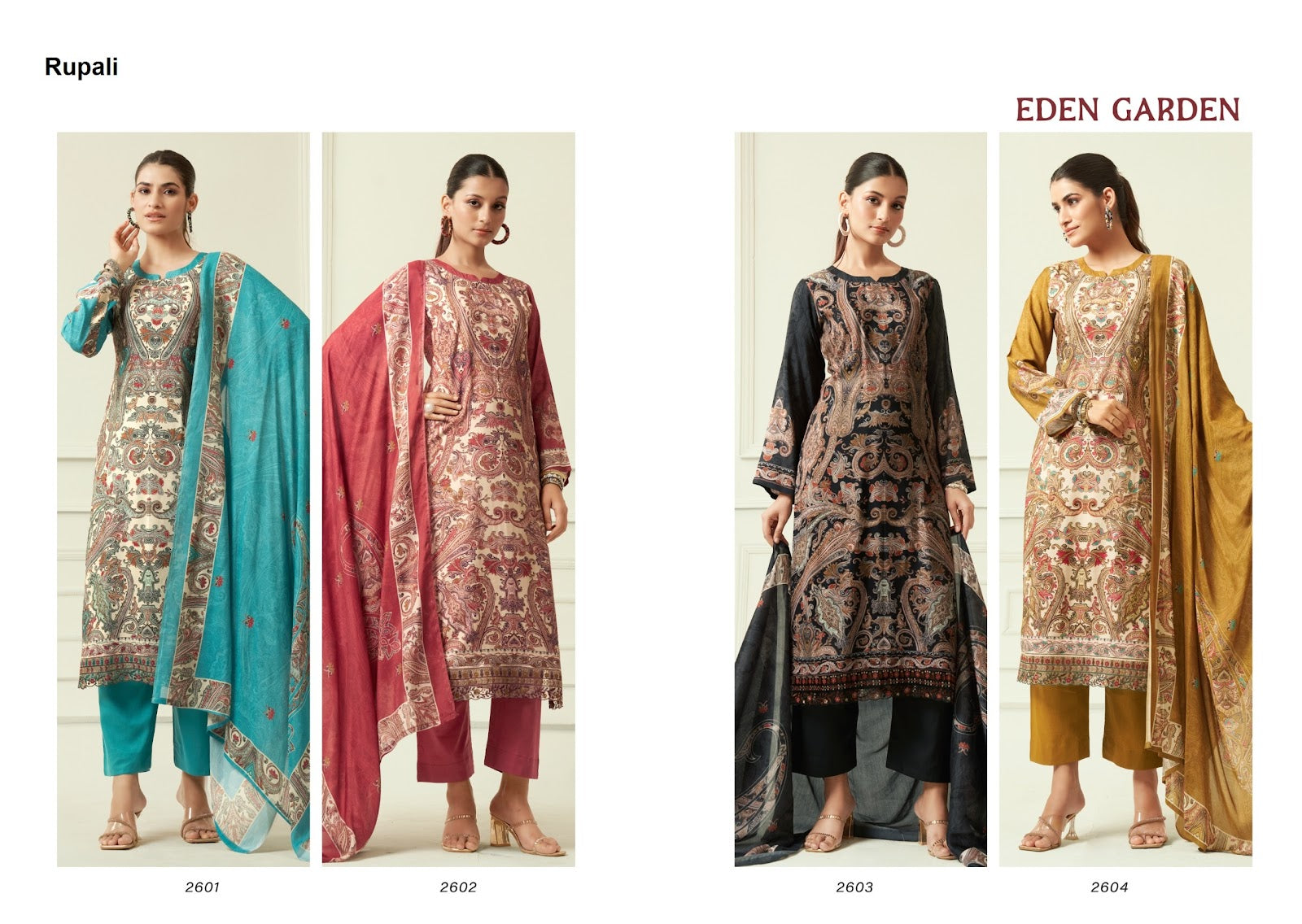 Eden Garden Rupali Viscose Muslin Pant Style Suits Exporter Ahmedabad