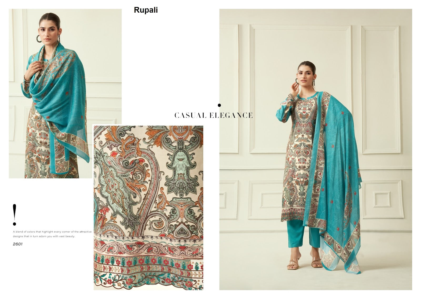 Eden Garden Rupali Viscose Muslin Pant Style Suits Exporter Ahmedabad