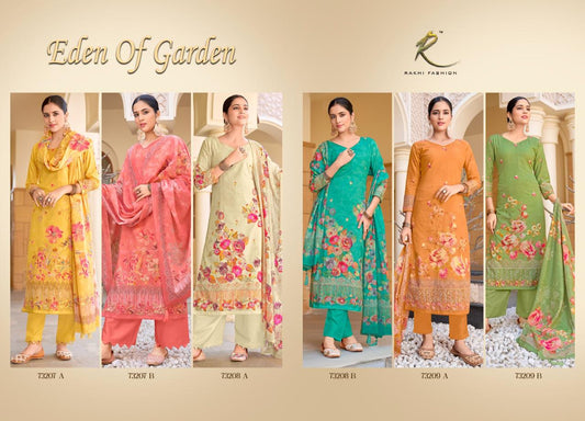 Eden Of Garden Rakhi Fashion Cotton Plazzo Style Suits Supplier Gujarat