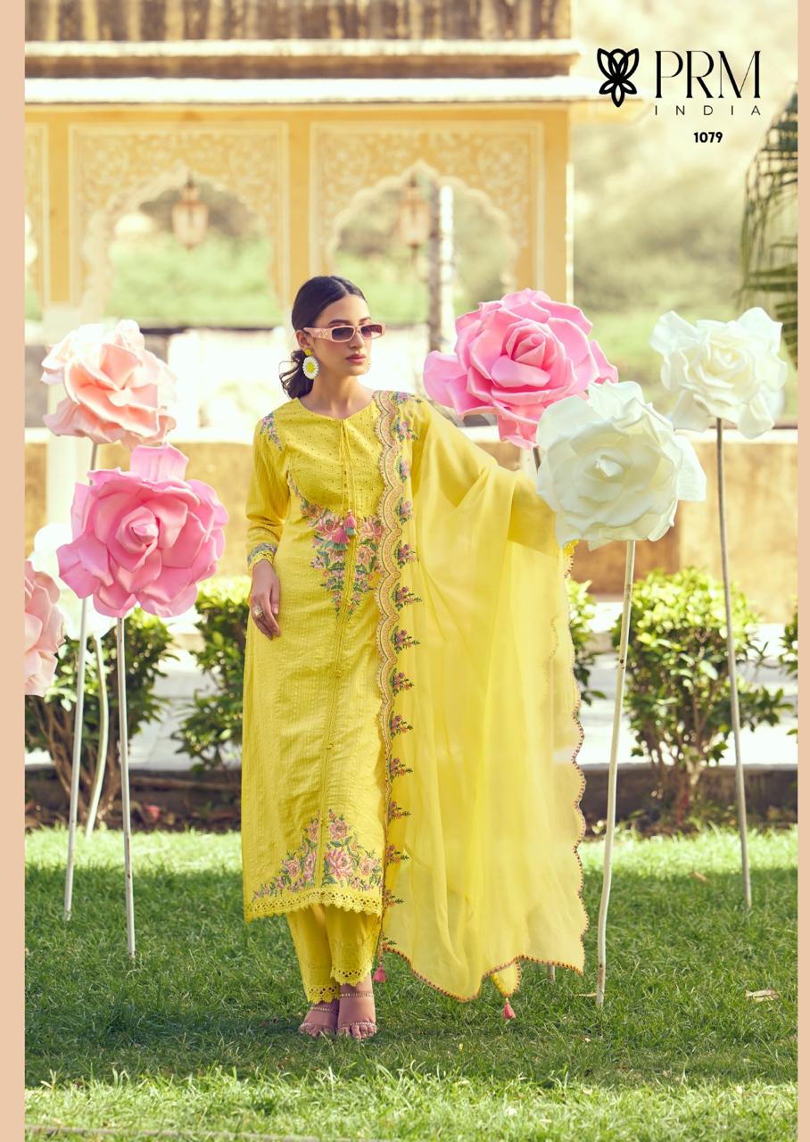 Eden Rose Prm India Cotton Readymade Pant Style Suits Manufacturer Gujarat