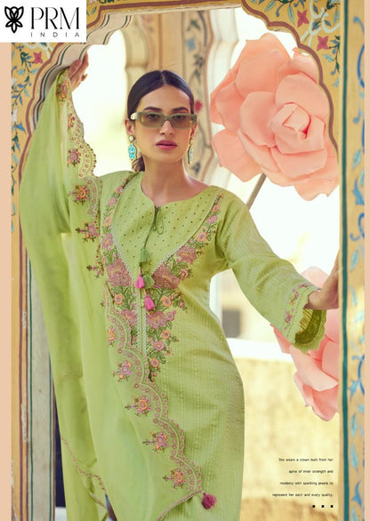 Eden Rose Prm India Cotton Readymade Pant Style Suits Manufacturer Gujarat