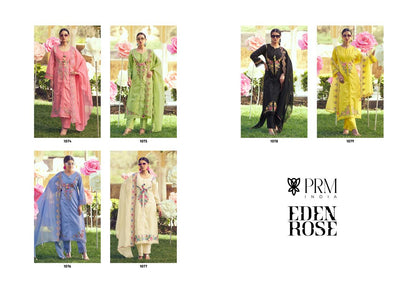 Eden Rose Prm India Cotton Readymade Pant Style Suits Manufacturer Gujarat