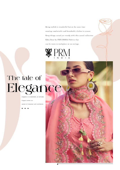 Eden Rose Prm India Cotton Readymade Pant Style Suits Manufacturer Gujarat