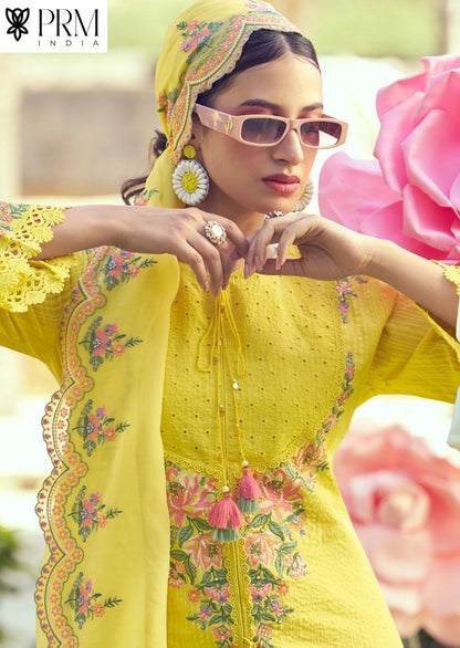 Eden Rose Prm India Cotton Readymade Pant Style Suits Manufacturer Gujarat