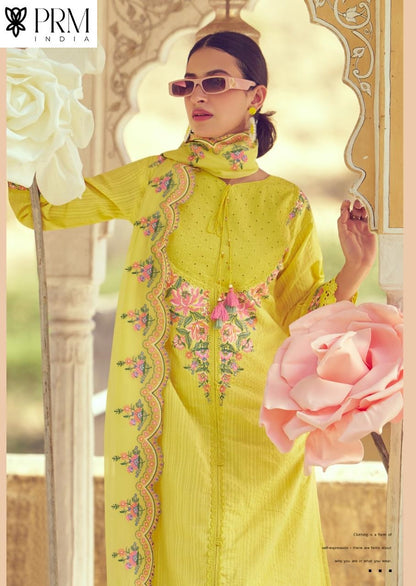 Eden Rose Prm India Cotton Readymade Pant Style Suits Manufacturer Gujarat