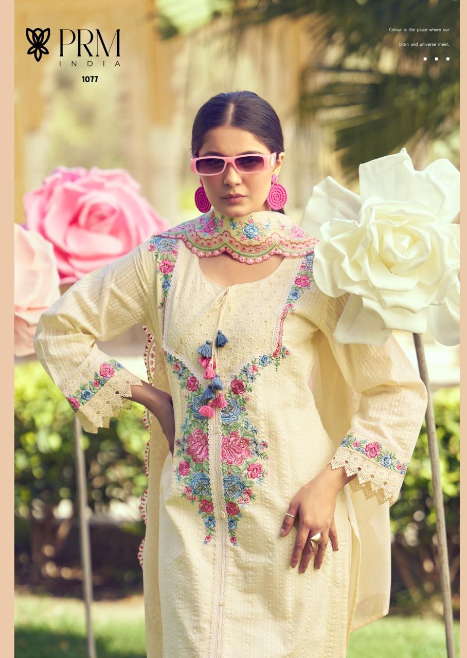 Eden Rose Prm India Cotton Readymade Pant Style Suits Manufacturer Gujarat