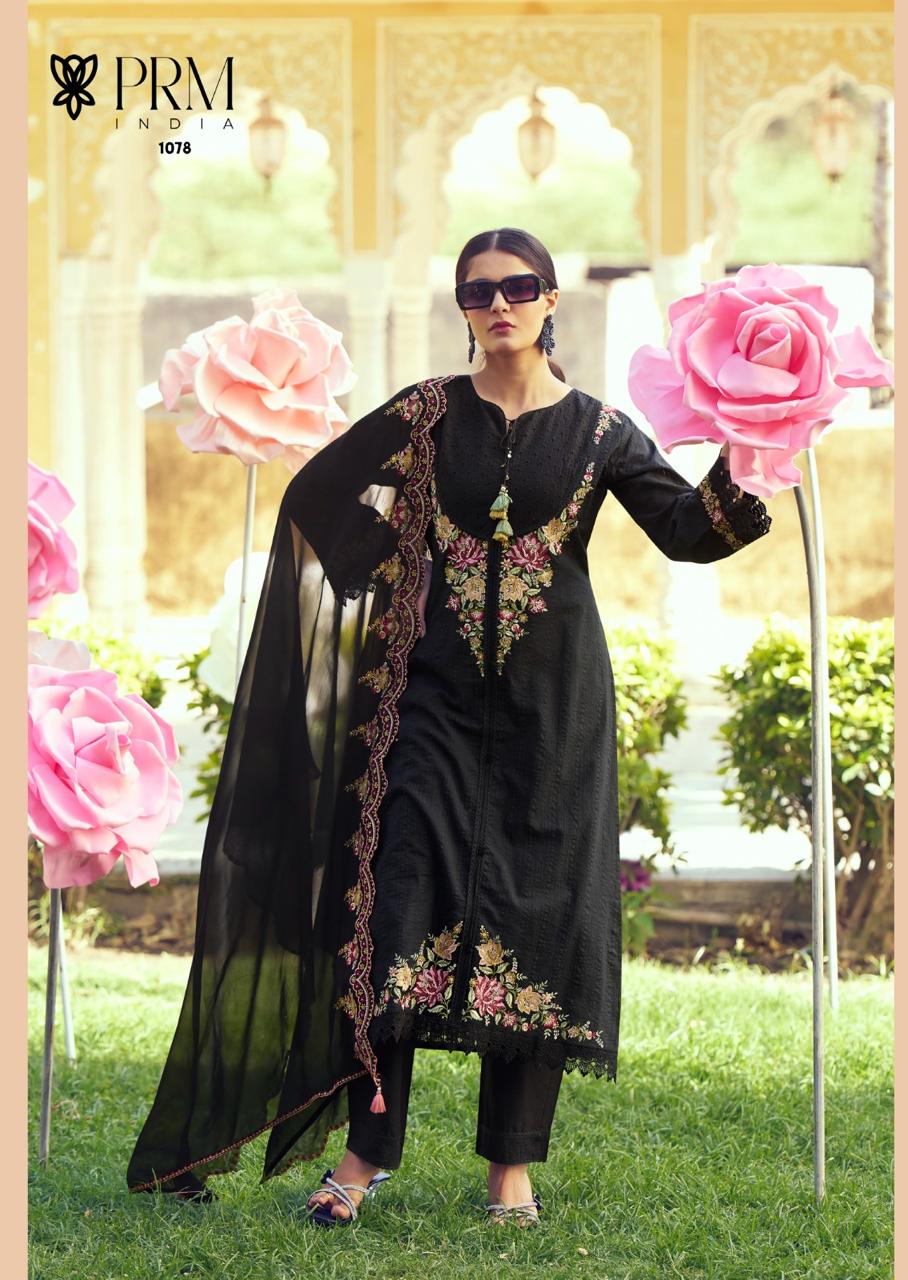 Eden Rose Prm India Cotton Readymade Pant Style Suits Manufacturer Gujarat