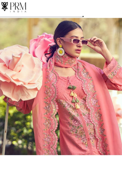 Eden Rose Prm India Cotton Readymade Pant Style Suits Manufacturer Gujarat