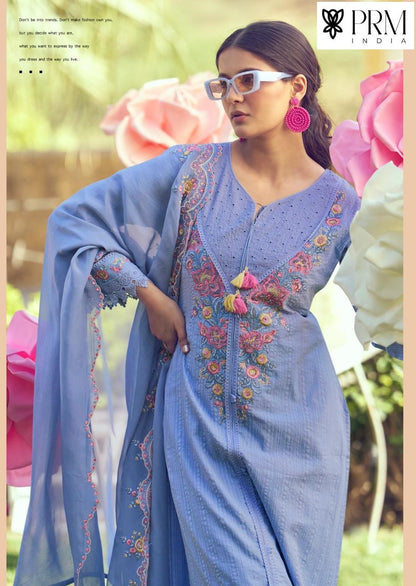 Eden Rose Prm India Cotton Readymade Pant Style Suits Manufacturer Gujarat