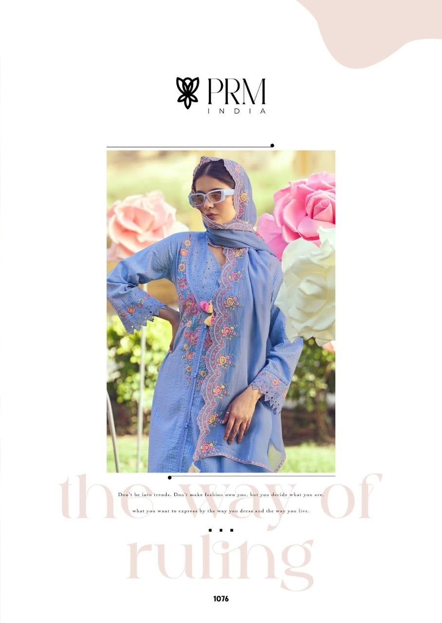 Eden Rose Prm India Cotton Readymade Pant Style Suits Manufacturer Gujarat