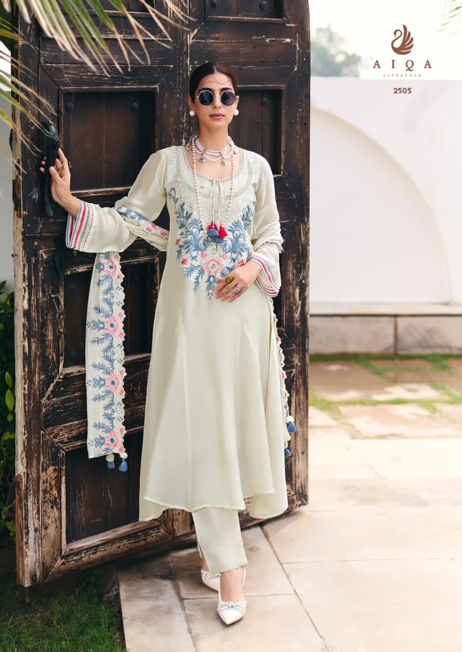 Eden Threads Aiqa Bemberg Silk Pakistani Salwar Suits Wholesale Price