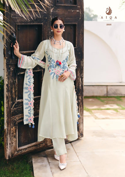 Eden Threads Aiqa Bemberg Silk Pakistani Salwar Suits Wholesale Price