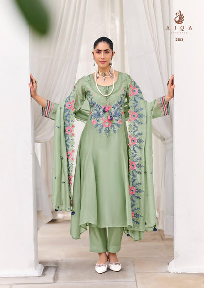Eden Threads Aiqa Bemberg Silk Pakistani Salwar Suits Wholesale Price