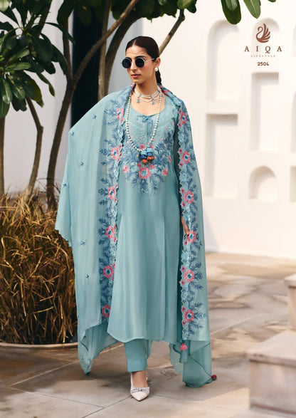 Eden Threads Aiqa Bemberg Silk Pakistani Salwar Suits Wholesale Price