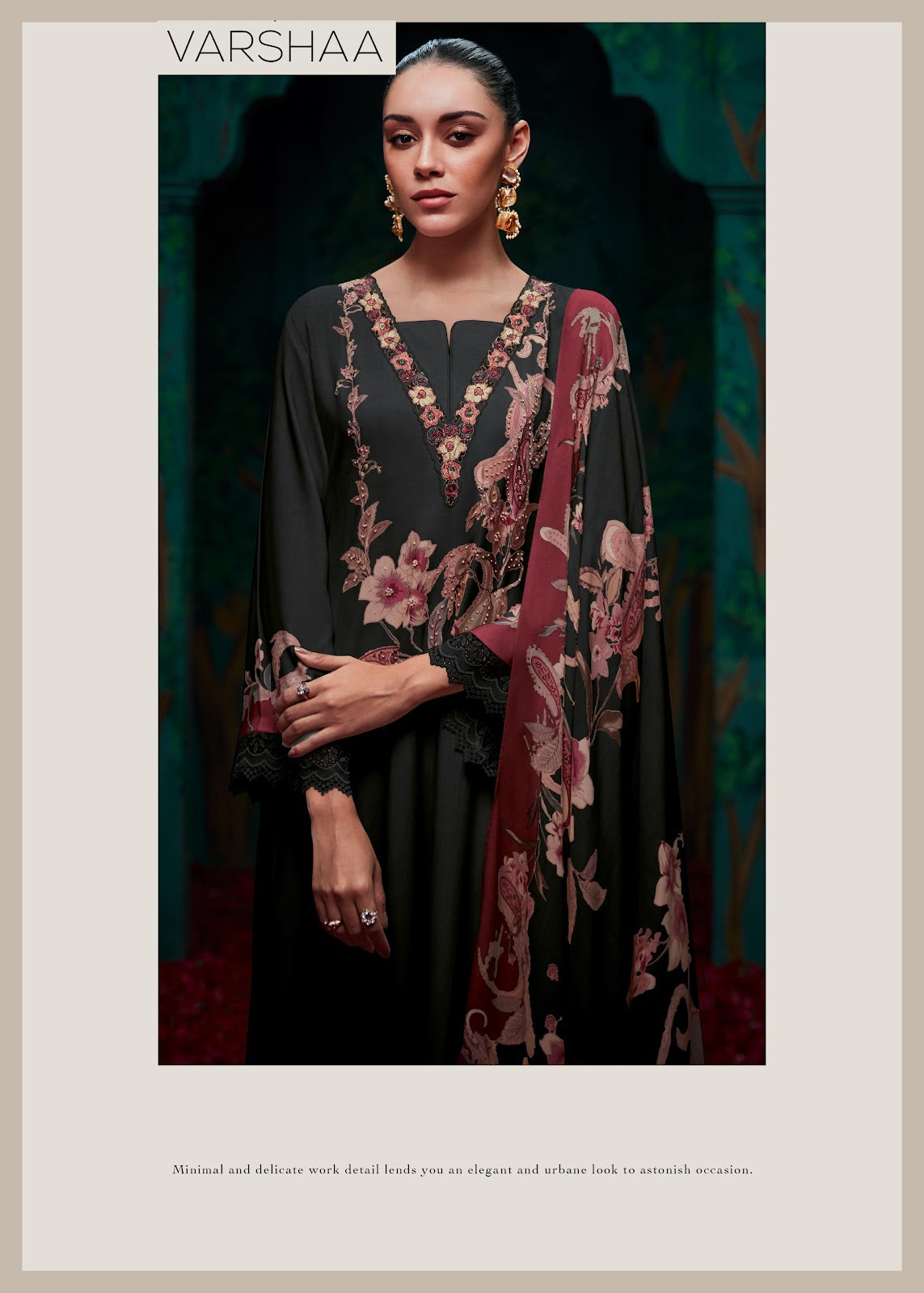 Eden Varsha Fashions Viscose Muslin Pant Style Suits Supplier India