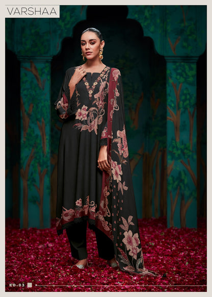 Eden Varsha Fashions Viscose Muslin Pant Style Suits Supplier India