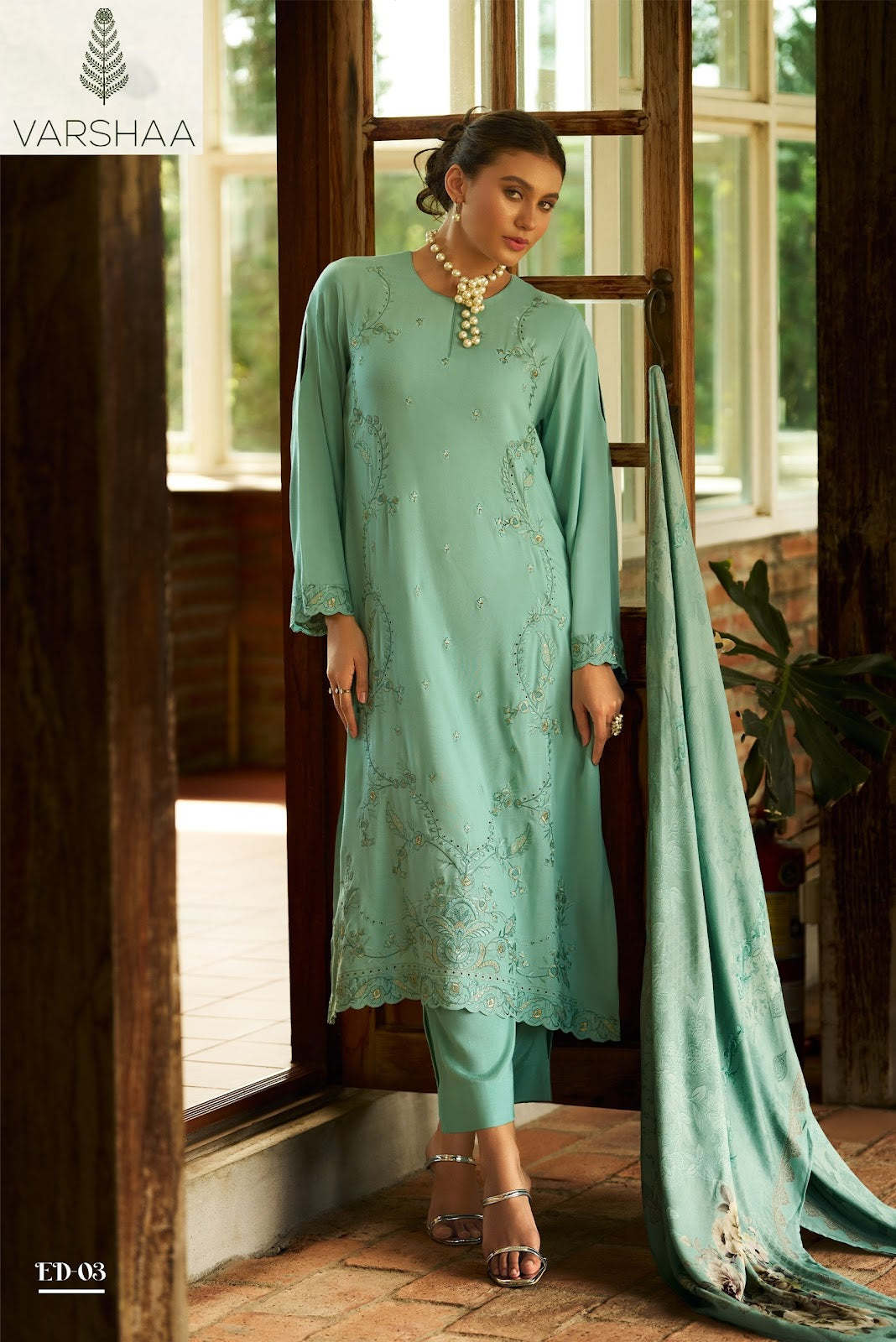 Edith Varshaa Muslin Pant Style Suits Supplier Gujarat