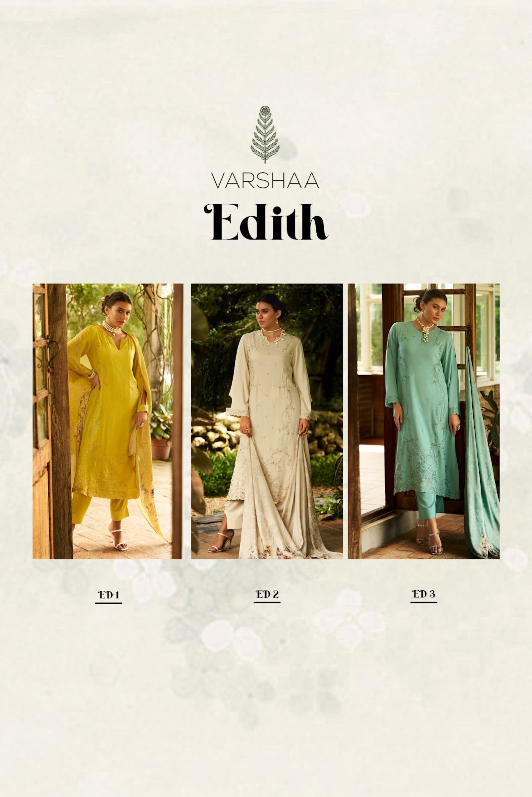 Edith Varshaa Muslin Pant Style Suits Supplier Gujarat
