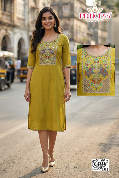 Eelly Princess Creation Vetigan Knee Length Kurtis Wholesale Price