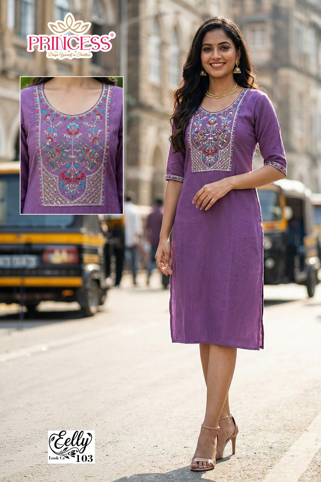 Eelly Princess Creation Vetigan Knee Length Kurtis Wholesale Price