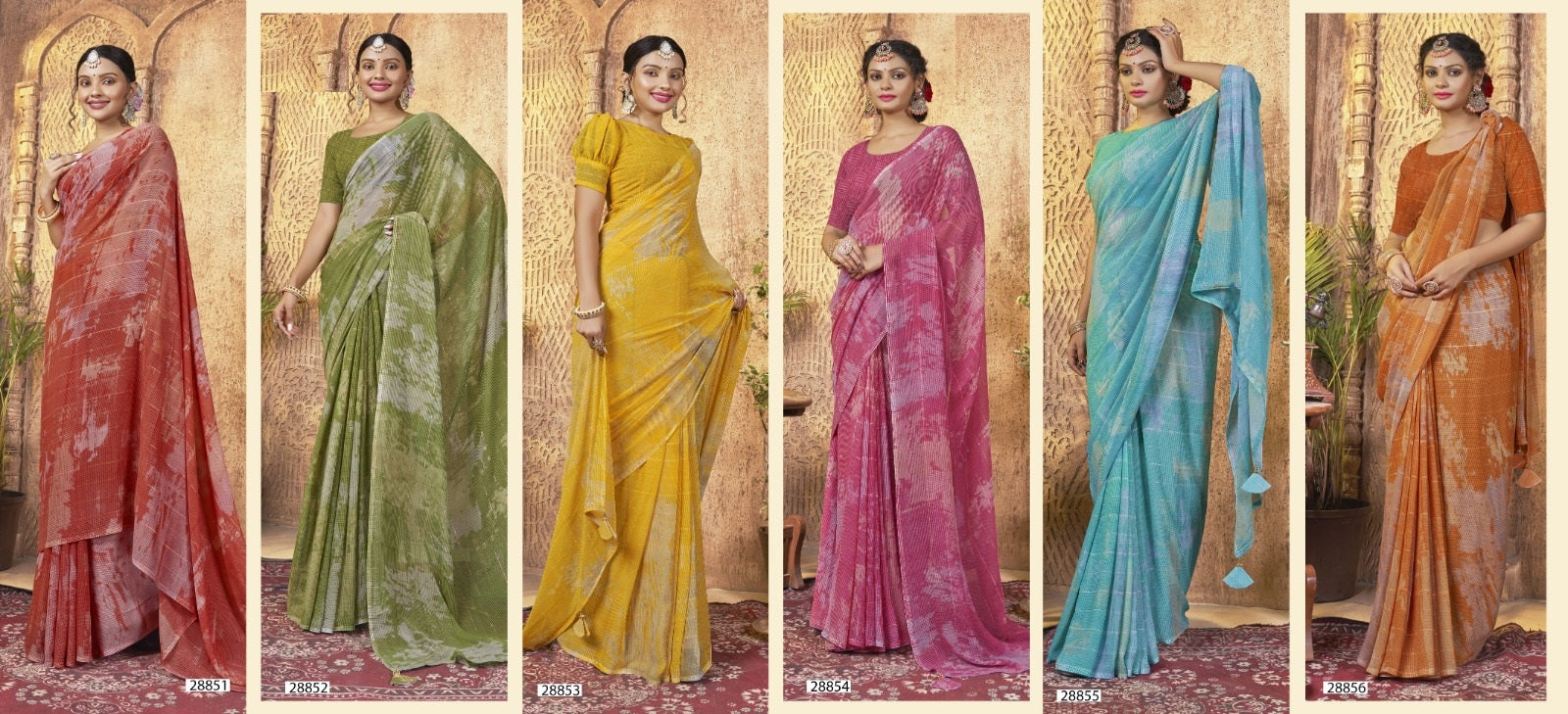 Eesha Vol 3 Vallabhi Prints Georgette Sarees Exporter India