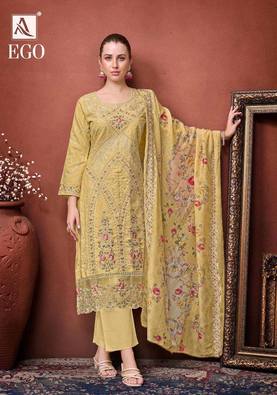 Ego Alok Zam Cotton Karachi Salwar Suits Wholesale Price