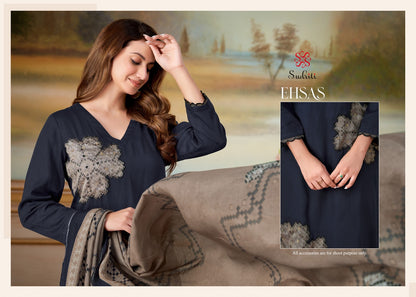 Ehsas Sudriti Sahiba Cosmos Pant Style Suits Wholesale Price