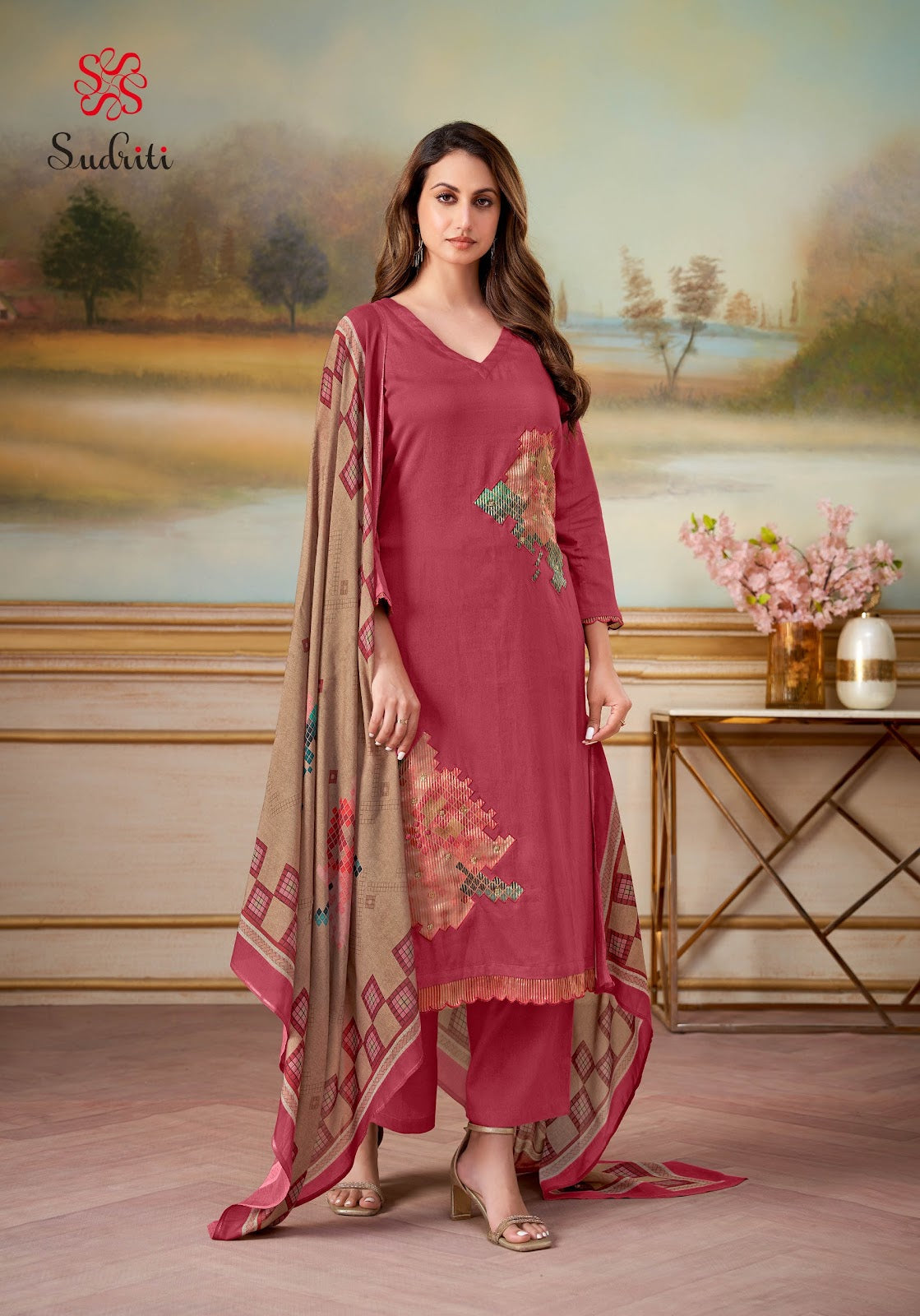Ehsas Sudriti Sahiba Cosmos Pant Style Suits Wholesale Price
