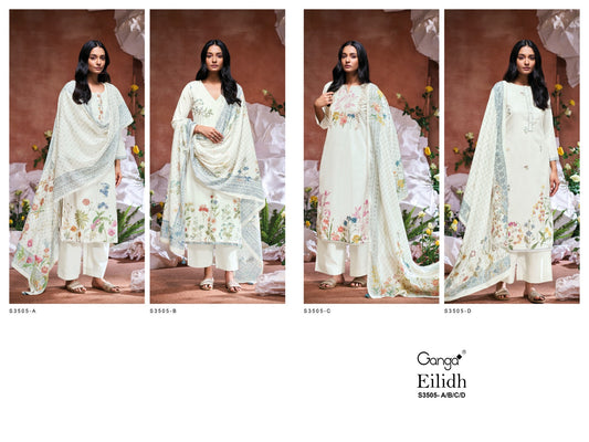 Eilidh 3505 Ganga Cotton Plazzo Style Suits Wholesaler Gujarat