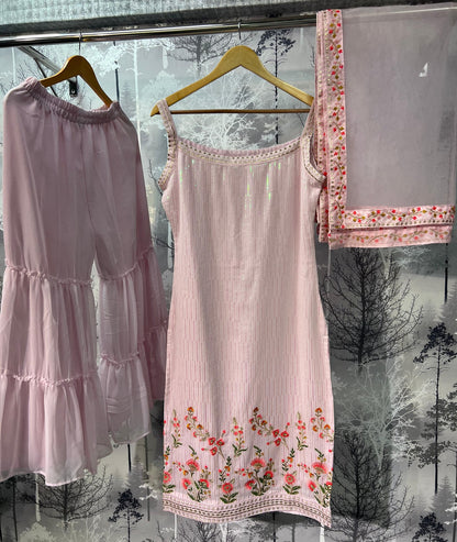 Eilish Vol 1 Md Lifestyle Georgette Readymade Sharara Suits Manufacturer Ahmedabad