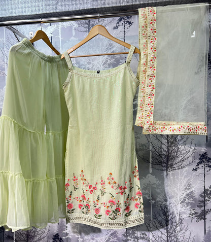 Eilish Vol 1 Md Lifestyle Georgette Readymade Sharara Suits Manufacturer Ahmedabad