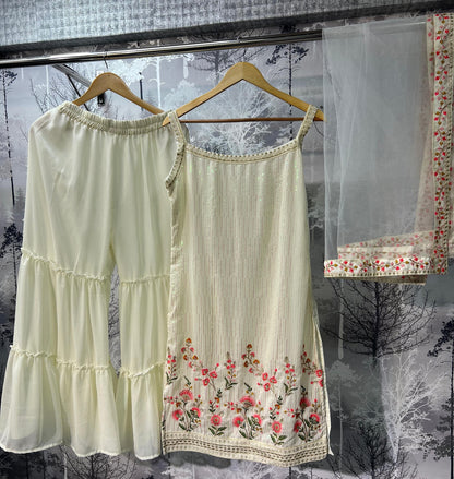 Eilish Vol 1 Md Lifestyle Georgette Readymade Sharara Suits Manufacturer Ahmedabad