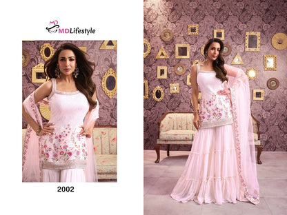 Eilish Vol 1 Md Lifestyle Georgette Readymade Sharara Suits Manufacturer Ahmedabad