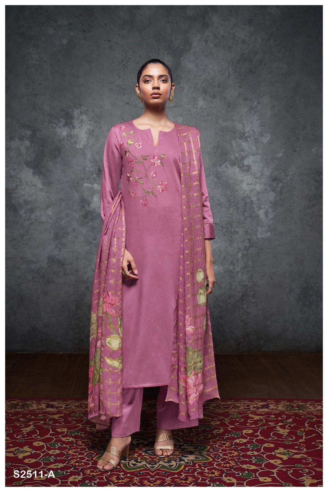 Eira 2511 Ganga Cotton Silk Plazzo Style Suits