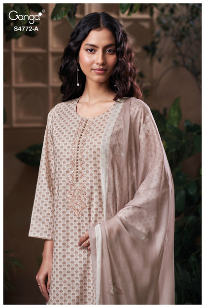 Eirelia 4772 Ganga Cotton Pant Style Suits Wholesale