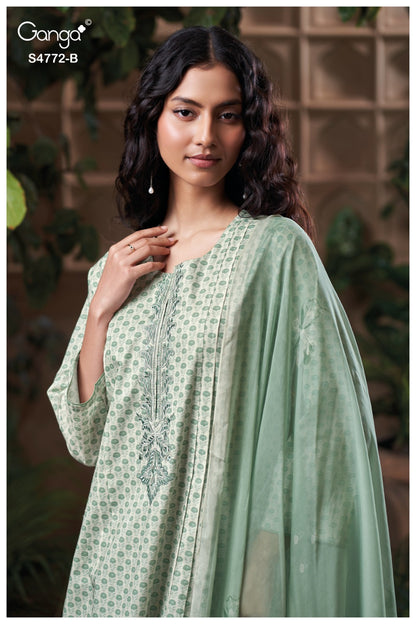 Eirelia 4772 Ganga Cotton Pant Style Suits Wholesale