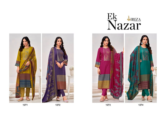 Ek Nazar Ibiza Viscose Muslin Pant Style Suits Exporter