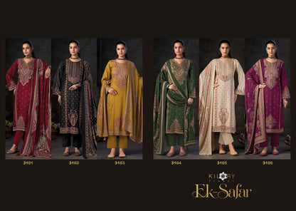 Ek Safar Kilory Viscose Pashmina Suits Wholesale