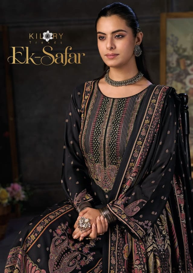 Ek Safar Kilory Viscose Pashmina Suits Wholesale