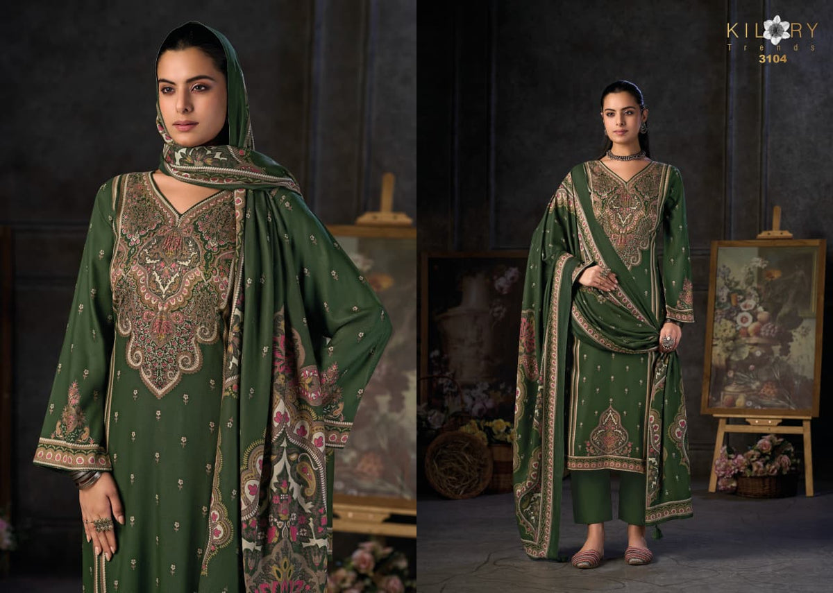 Ek Safar Kilory Viscose Pashmina Suits Wholesale