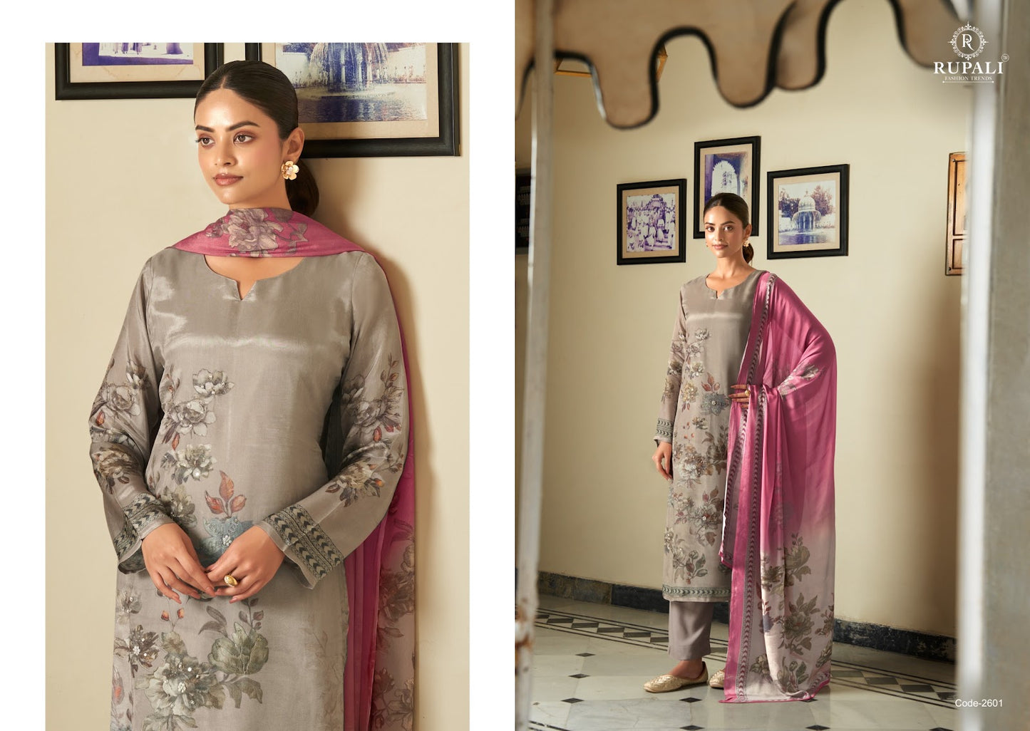 Ekaantha Rupali Organza Pant Style Suits Supplier Ahmedabad
