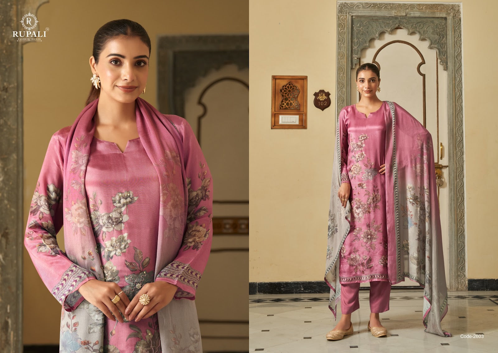 Ekaantha Rupali Organza Pant Style Suits Supplier Ahmedabad