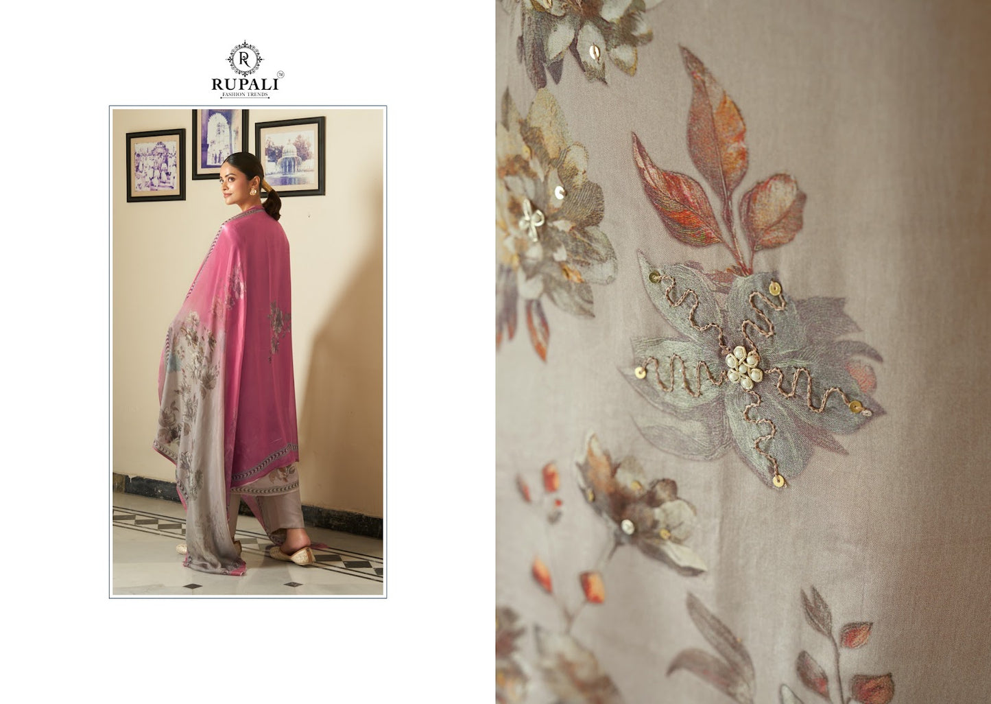 Ekaantha Rupali Organza Pant Style Suits Supplier Ahmedabad