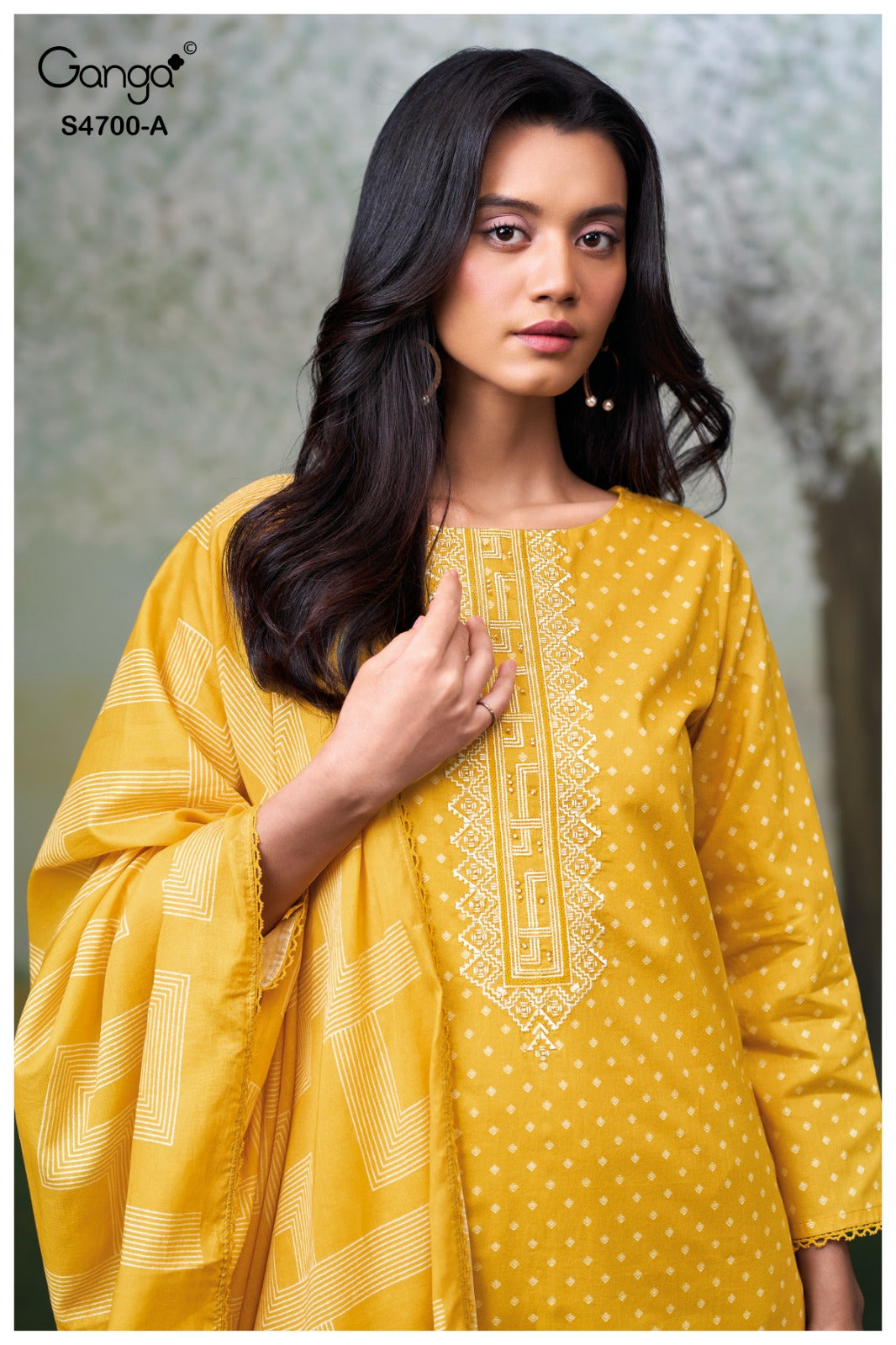 Ekanshi S4700 Ganga Cotton Pant Style Suits Wholesale Rate