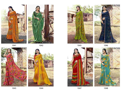 Ekanya Vallabhi Lite Georgette Sarees Wholesaler