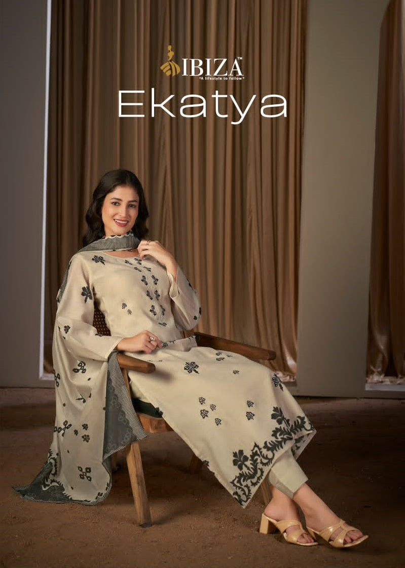 Ekatya Ibiza Muslin Pant Style Suits Manufacturer Ahmedabad