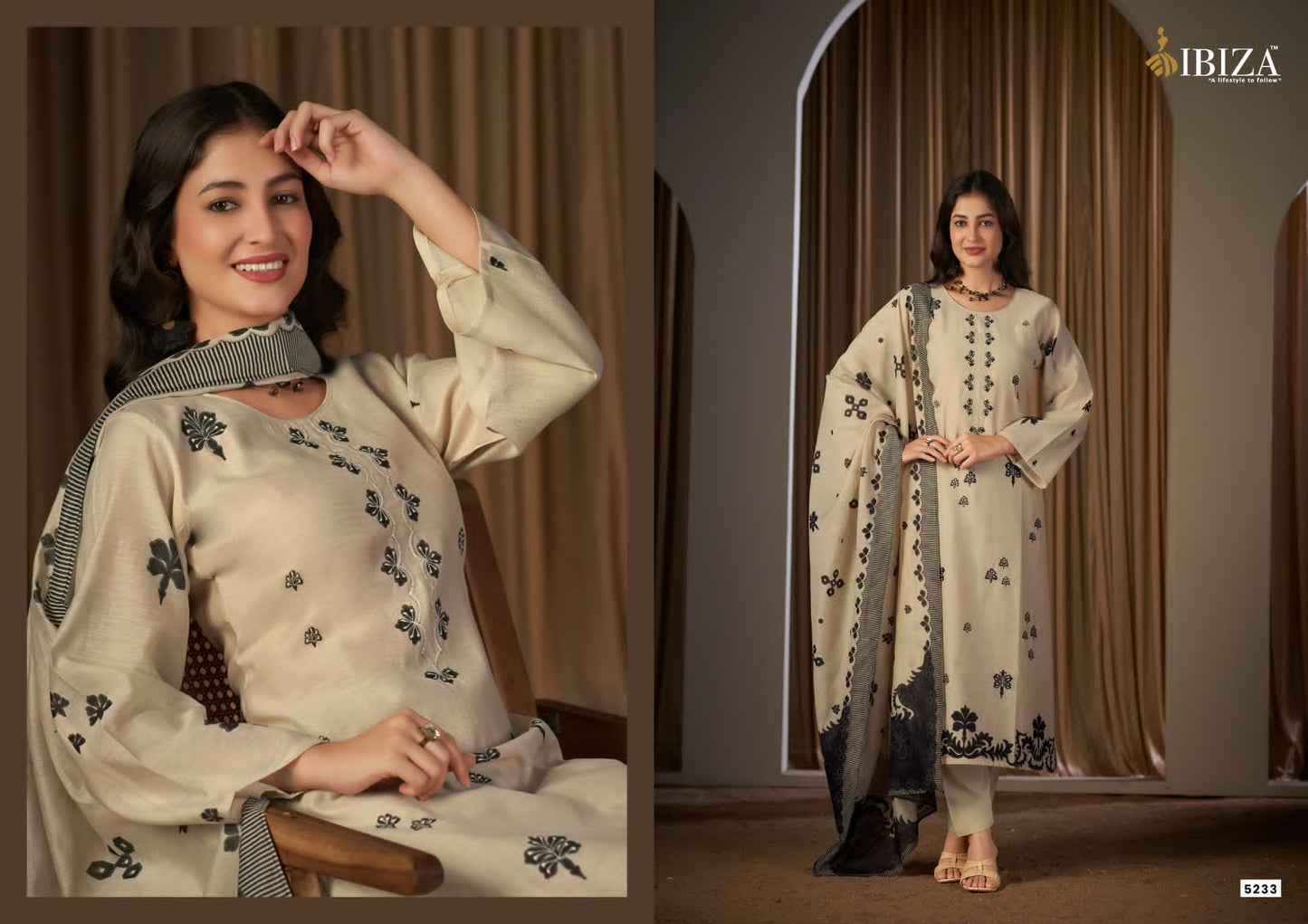 Ekatya Ibiza Muslin Pant Style Suits Manufacturer Ahmedabad