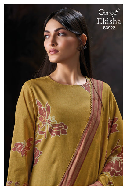 Ekisha 3922 Ganga Premium Plazzo Style Suits Exporter