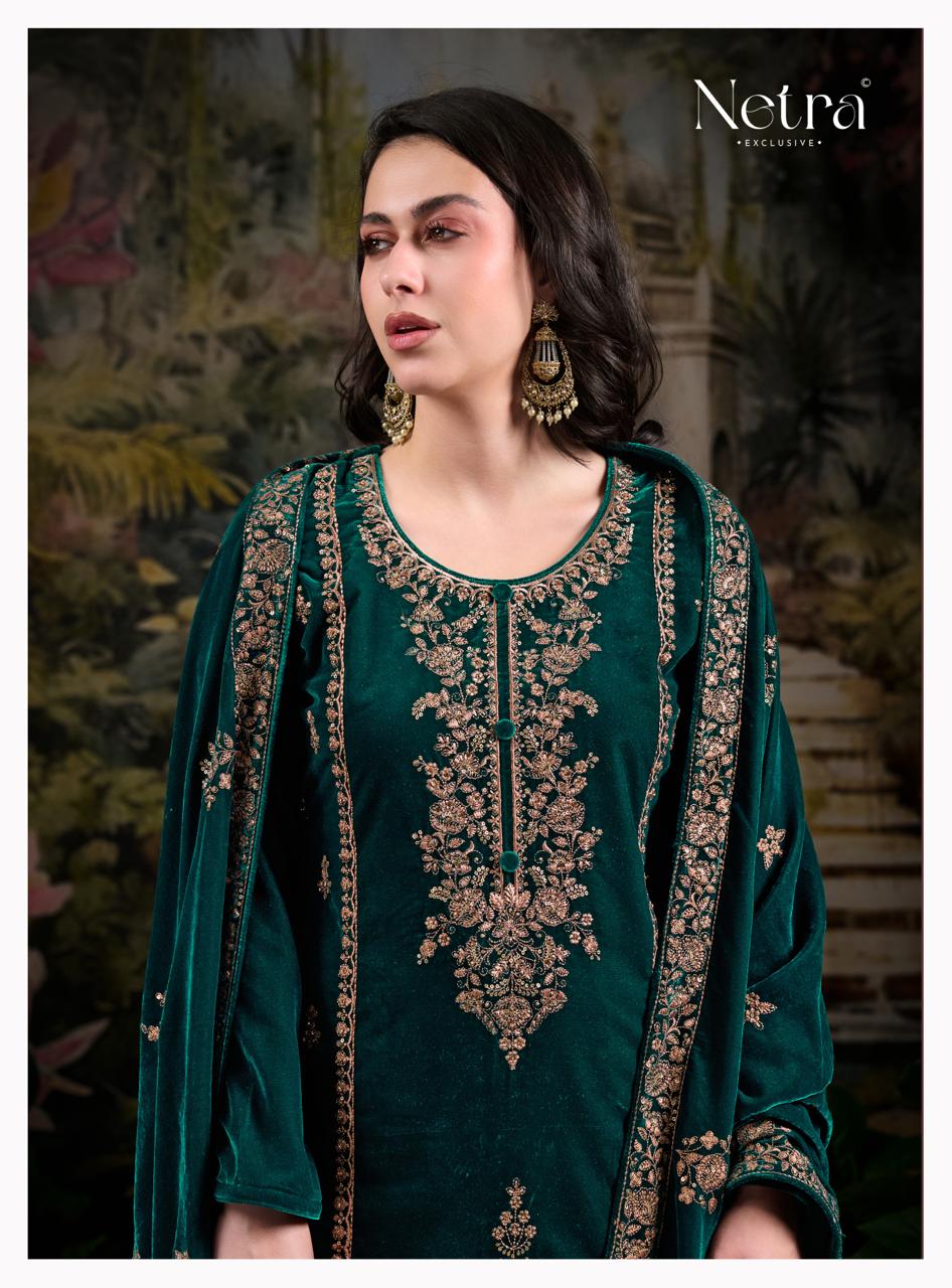 Ekisha Netra Velvet Suits Exporter